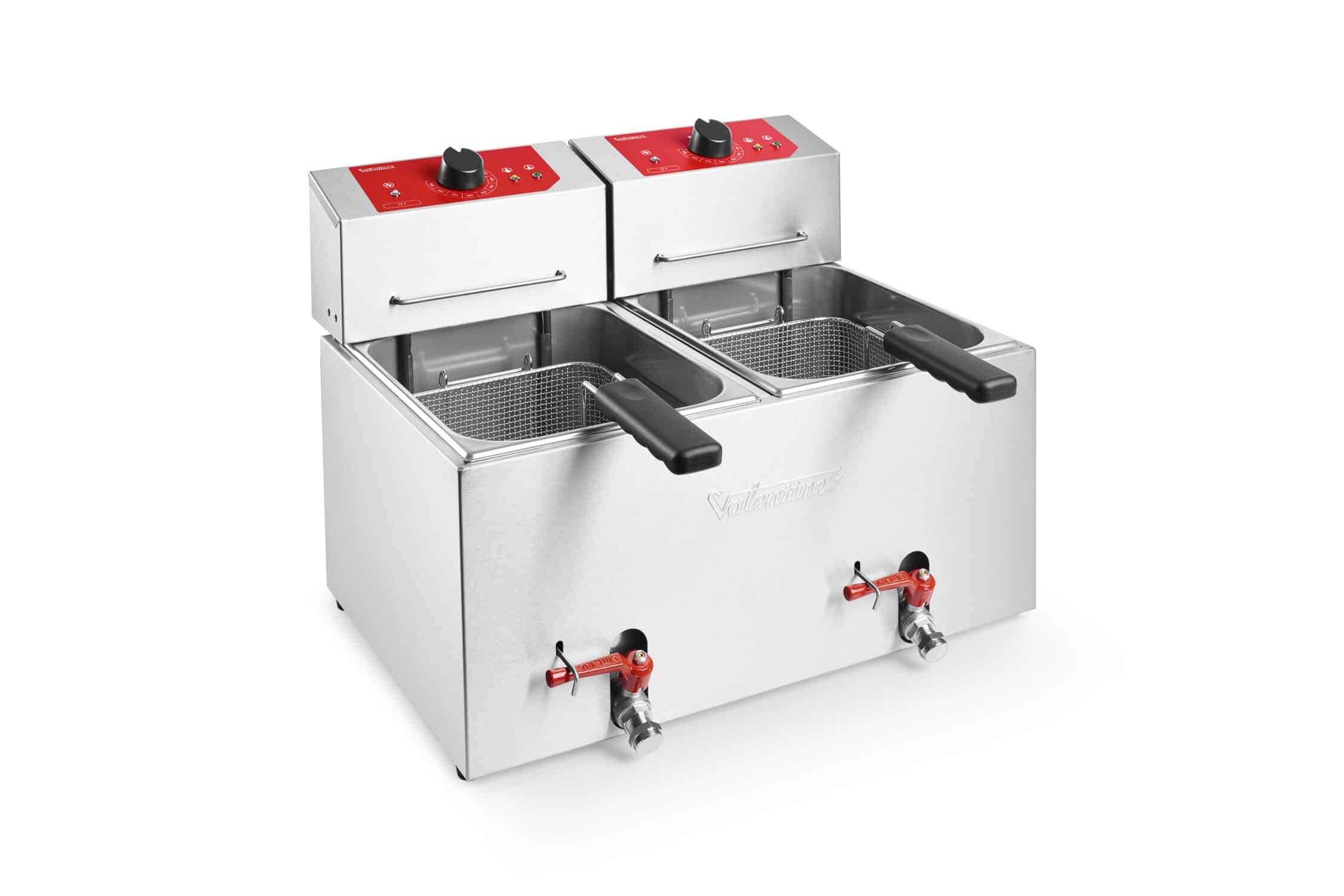 Valentine opzet friteuse 2 x 7 liter - Turbo - Afbeelding 1