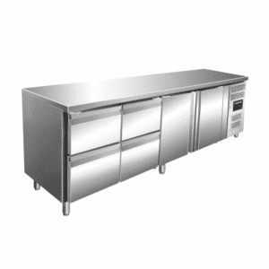 Koelwerkbank | 2 Deuren | 4 Lades