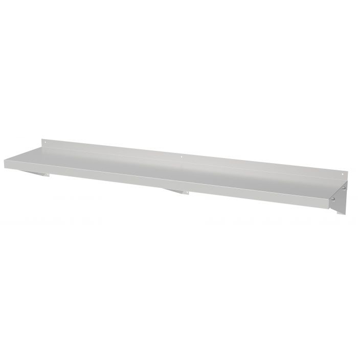 A-300 RVS Wandschap 1600 | Incl. konsoles - Afbeelding 1