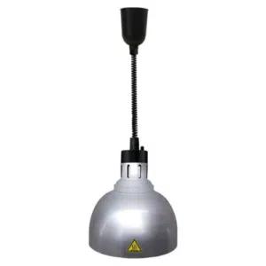 Warmhoudlamp | Rond - Zilver | 250 Watt