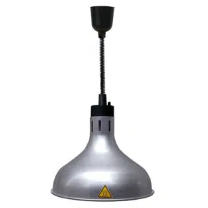 Warmhoudlamp | Breed - Zilver | 250 Watt