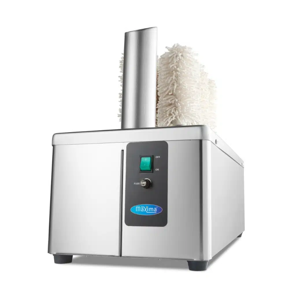Glazen Poleermachine - 8 Borstels – 600 Glazen/Uur - Afbeelding 1