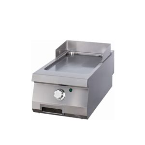 Premium Grillplaat - Glad Chroom - Enkel - 90 cm Diep - Elektrisch