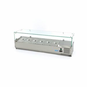 Opzetkoelvitrine - 140 cm - 6 x 1/3 GN Bakken