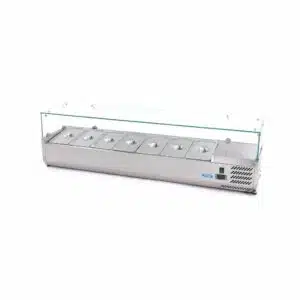 Opzetkoelvitrine - 160 cm - 7 x 1/3 GN Bakken
