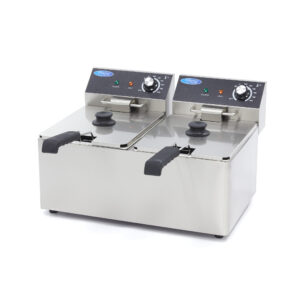 Frituurpan - 2x 8 L - 2 Manden - tot 2,8 Kg Frites