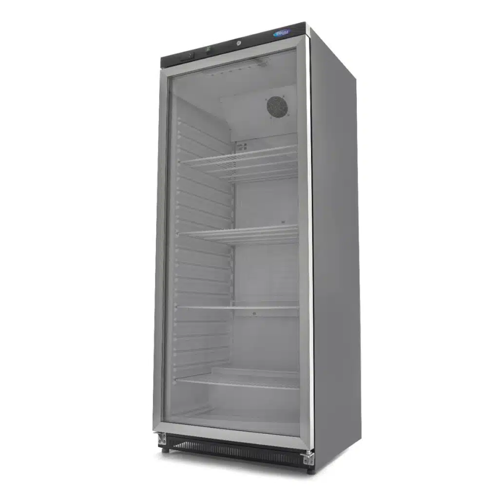 Koelkast - 600 L - Zwart - met Glazen Deur - Afbeelding 1