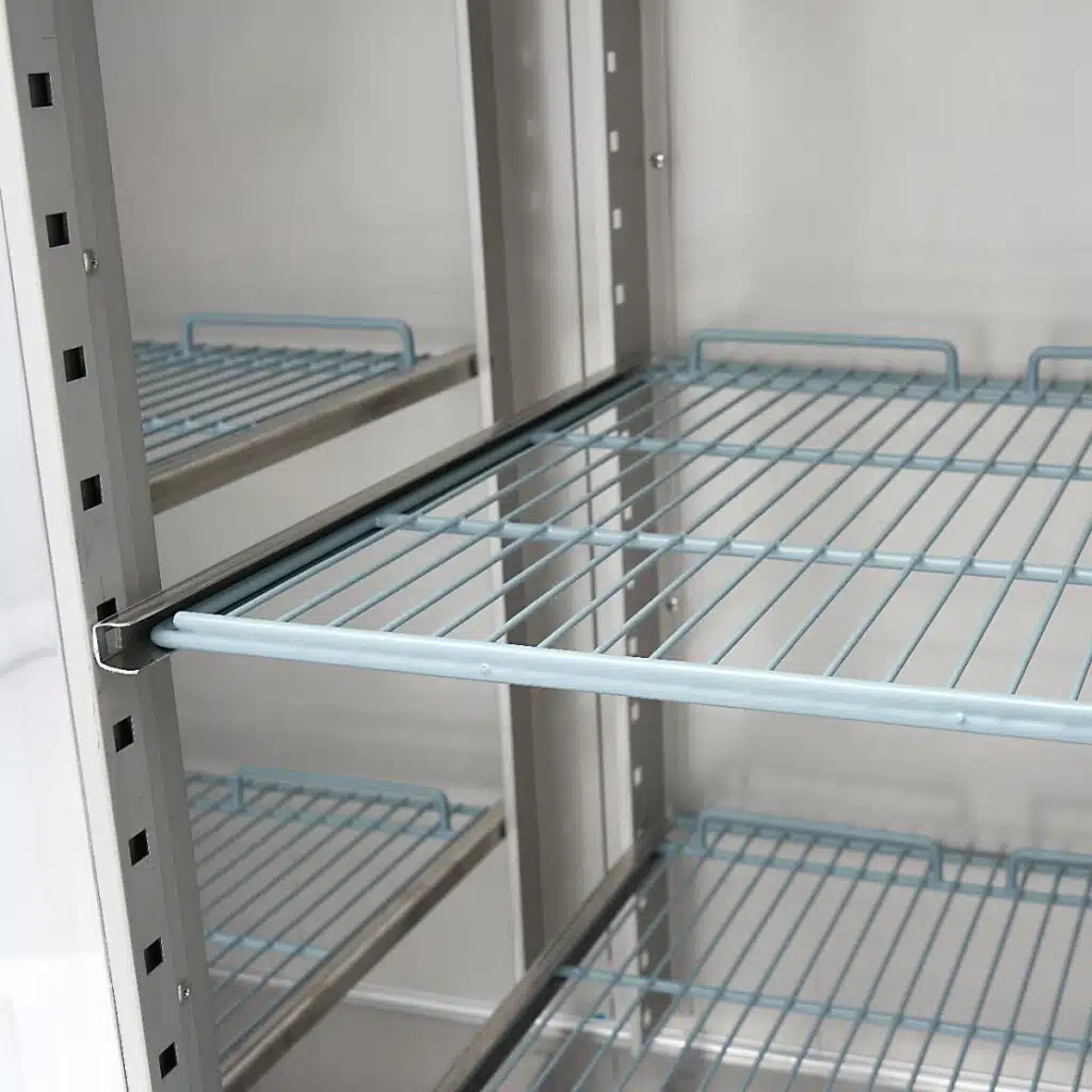 Koelkast - 1200 L - 6 Verstelbare Roosters (2/1 GN) - Rvs - met Glazen Deur - Afbeelding 10