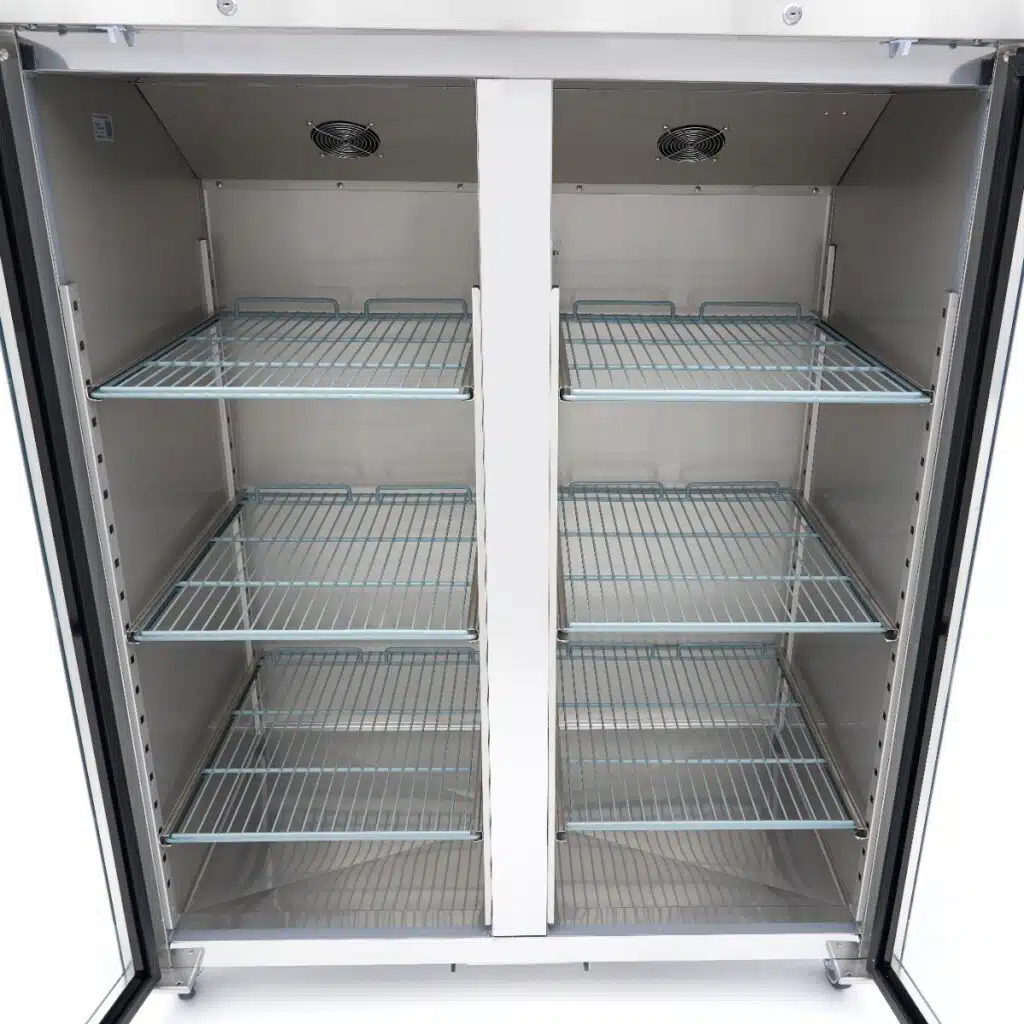 Koelkast - 1200 L - 6 Verstelbare Roosters (2/1 GN) - Rvs - met Glazen Deur - Afbeelding 9