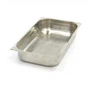 Gastronorm Bak - 1/1 GN - 10 cm Diep - RVS - Geperforeerd