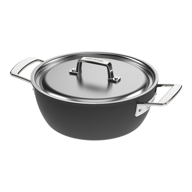 Demeyere Black 5 Conische Sudderpan met deksel | 24 cm / 3,25 l - Afbeelding 1
